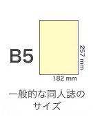 アイコン：B5サイズ