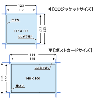 卓上カレンダーセットの原稿サイズ