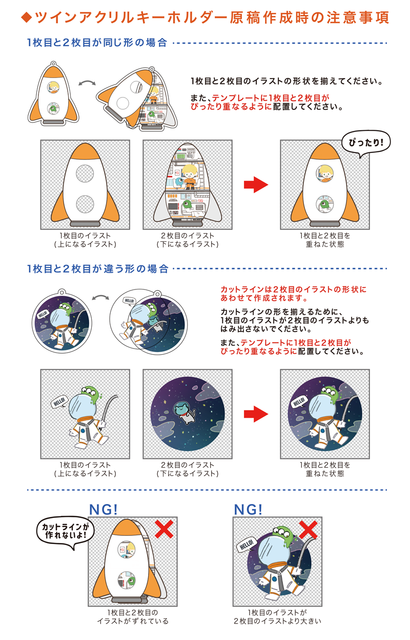 原稿作成・本体のイラストデータについて