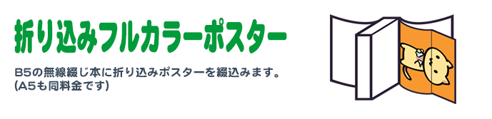 折込みフルカラーポスター 