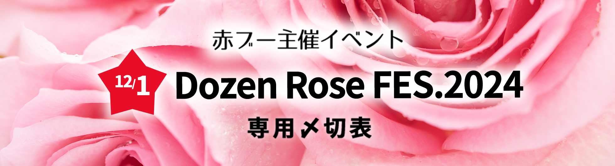 DOZEN ROSE FES.2024専用〆切表
