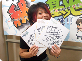 きただにひろしさんの直筆サイン入り色紙