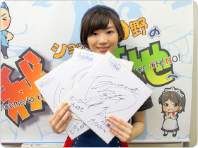 田名部生来さんの直筆サイン色紙