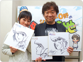 羽原信義さんの直筆サイン色紙