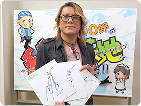 NoBさんの直筆サイン色紙