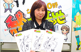 瀧本富士子さんの直筆サイン色紙